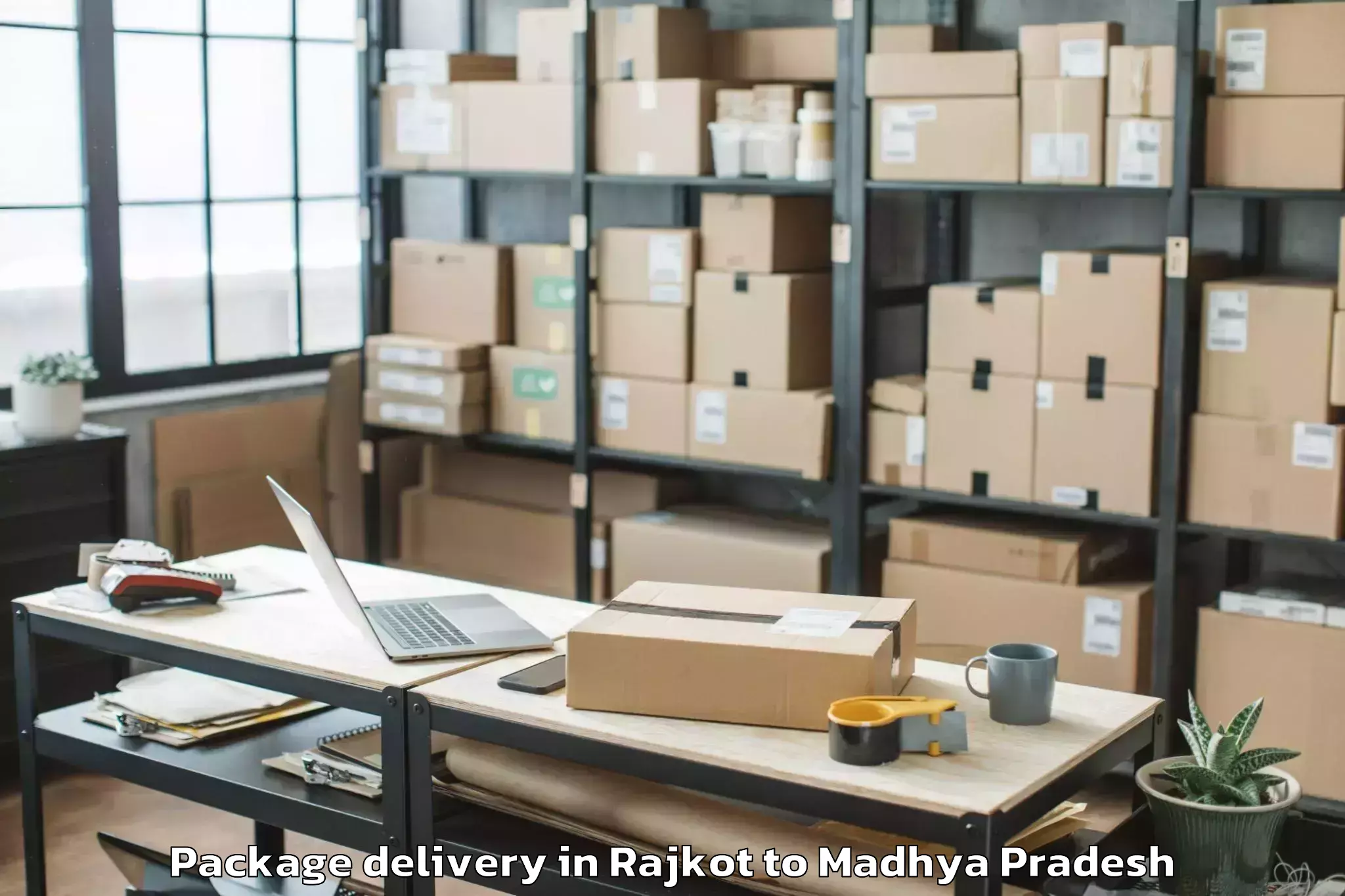 Easy Rajkot to Moman Badodiya Package Delivery Booking